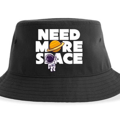 Need More Space Funny Astronaut Sustainable Bucket Hat