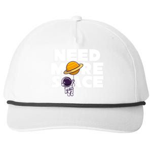 Need More Space Funny Astronaut Snapback Five-Panel Rope Hat