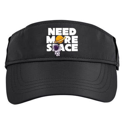 Need More Space Funny Astronaut Adult Drive Performance Visor