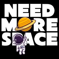 Need More Space Funny Astronaut Bucket Hat