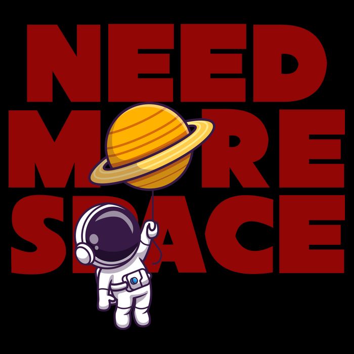 Need More Space Funny Astronaut Coffee Mug