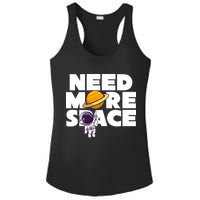 Need More Space Funny Astronaut Ladies PosiCharge Competitor Racerback Tank