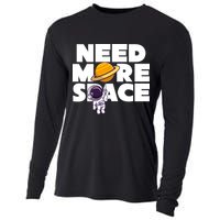 Need More Space Funny Astronaut Cooling Performance Long Sleeve Crew