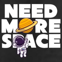 Need More Space Funny Astronaut Trucker Hat