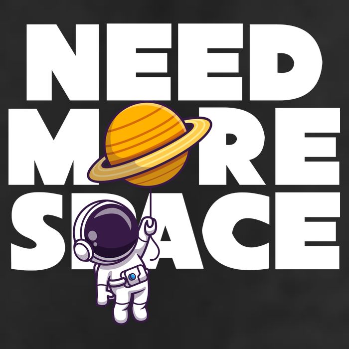 Need More Space Funny Astronaut Trucker Hat
