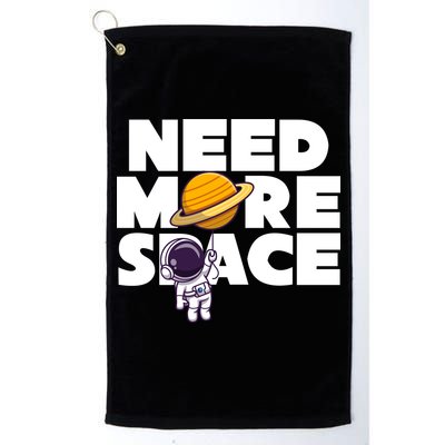 Need More Space Funny Astronaut Golf Towel