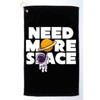 Need More Space Funny Astronaut Golf Towel