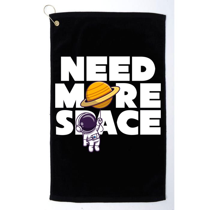 Need More Space Funny Astronaut Golf Towel