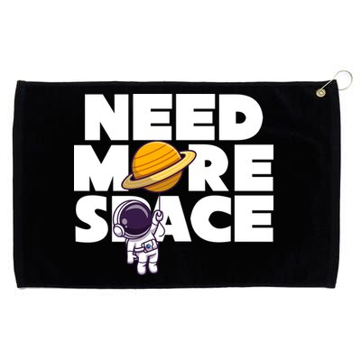 Need More Space Funny Astronaut Grommeted Golf Towel