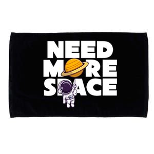 Need More Space Funny Astronaut Microfiber Hand Towel