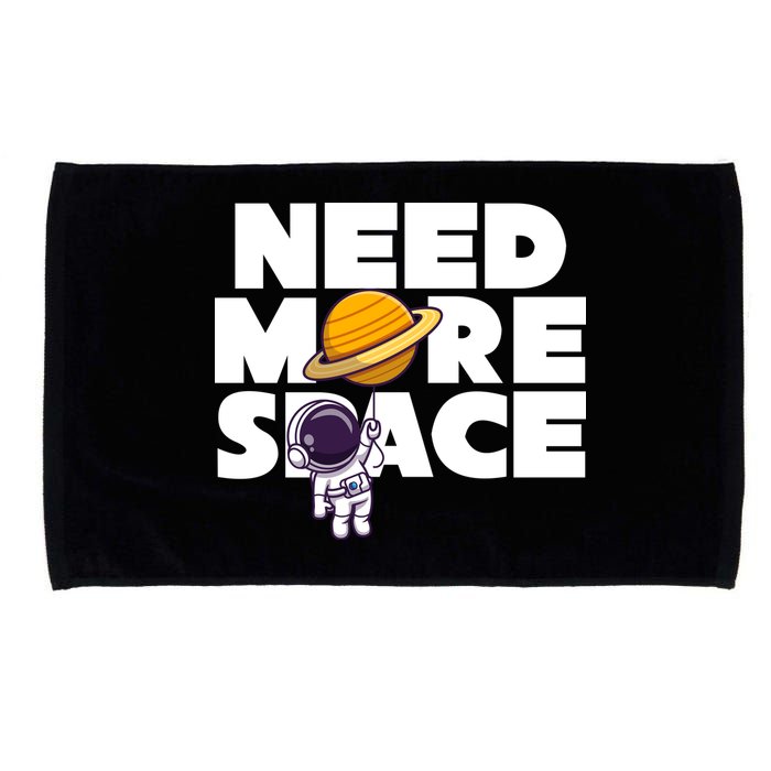 Need More Space Funny Astronaut Microfiber Hand Towel