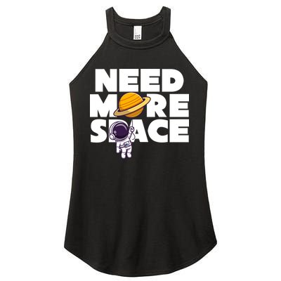 Need More Space Funny Astronaut Women's Perfect Tri Rocker Tank