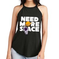 Need More Space Funny Astronaut Women's Perfect Tri Rocker Tank