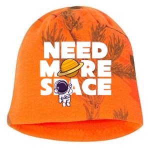 Need More Space Funny Astronaut Kati - Camo Knit Beanie