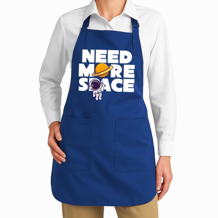 Need More Space Funny Astronaut Apron