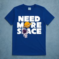 Need More Space Funny Astronaut T-Shirt