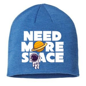 Need More Space Funny Astronaut Sustainable Beanie