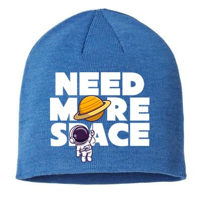 Need More Space Funny Astronaut Sustainable Beanie