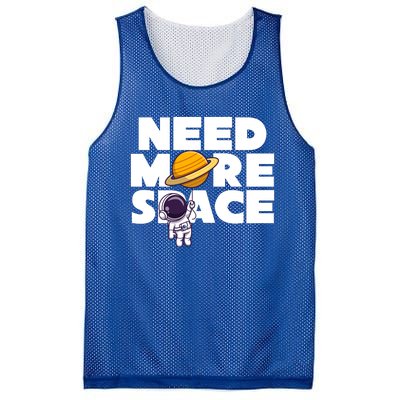 Need More Space Funny Astronaut Mesh Reversible Basketball Jersey Tank