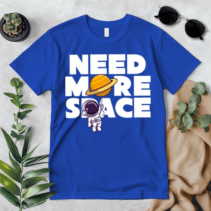 Need More Space Funny Astronaut Premium T-Shirt