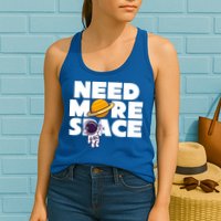 Need More Space Funny Astronaut Womens Tank Top