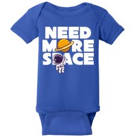 Need More Space Funny Astronaut Baby Bodysuit