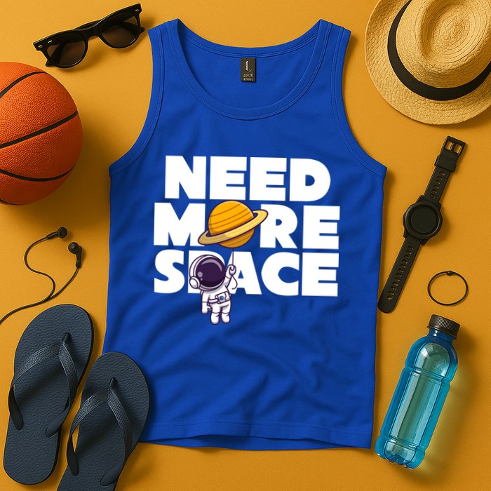 Need More Space Funny Astronaut Tank Top