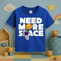 Need More Space Funny Astronaut Toddler T-Shirt