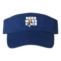 Need More Space Funny Astronaut Valucap Bio-Washed Visor