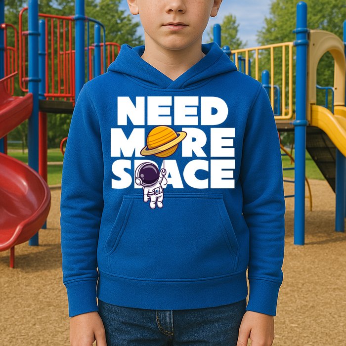 Need More Space Funny Astronaut Kids Hoodie