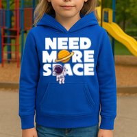 Need More Space Funny Astronaut Kids Hoodie