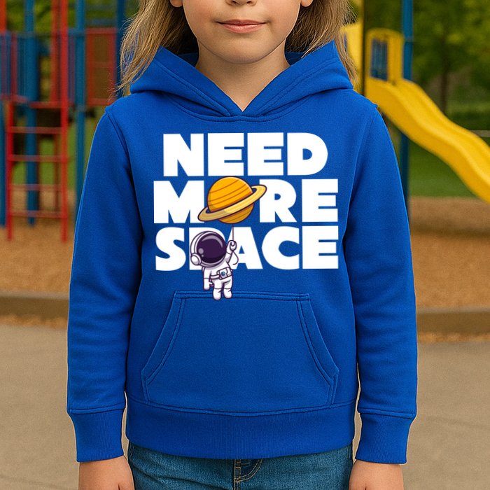 Need More Space Funny Astronaut Kids Hoodie
