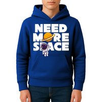 Need More Space Funny Astronaut Kids Hoodie