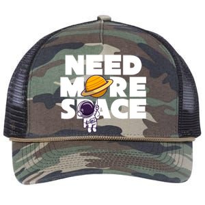 Need More Space Funny Astronaut Retro Rope Trucker Hat Cap