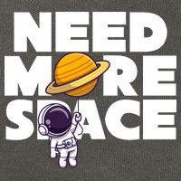 Need More Space Funny Astronaut Cotton Canvas Backpack