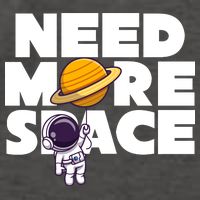 Need More Space Funny Astronaut Vector Backpack