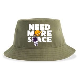 Need More Space Funny Astronaut Sustainable Bucket Hat