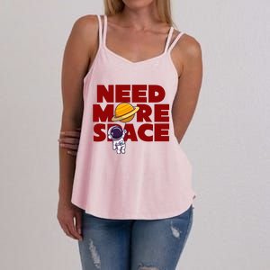 Need More Space Funny Astronaut Women's Strappy Tank