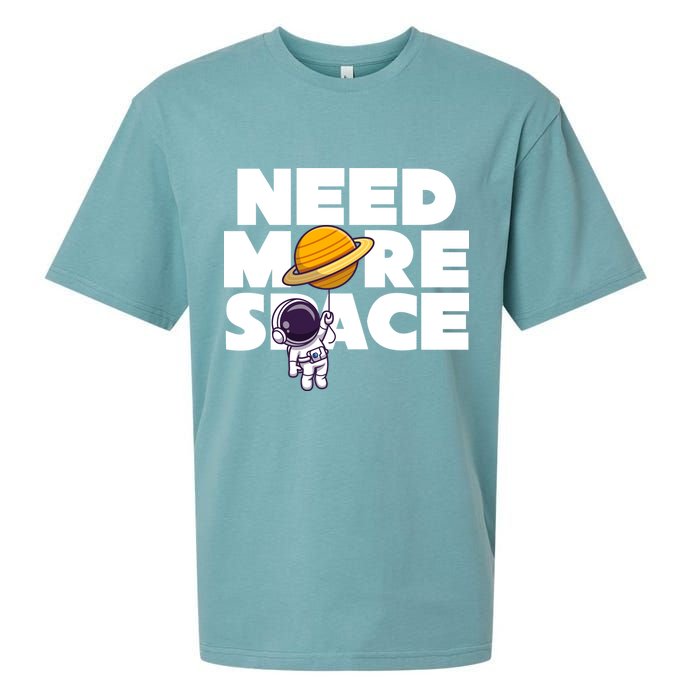 Need More Space Funny Astronaut Sueded Cloud Jersey T-Shirt