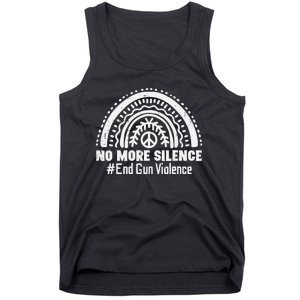 No More Silence End Gun Violence Awareness Month Orange Tank Top