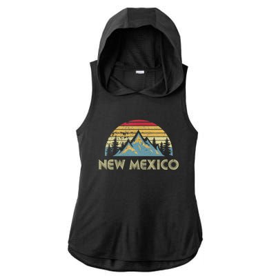 New Mexico Tee Retro Vintage Mountains Nature Hiking Shirt Ladies PosiCharge Tri-Blend Wicking Draft Hoodie Tank