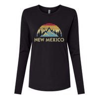 New Mexico Tee Retro Vintage Mountains Nature Hiking Shirt Womens Cotton Relaxed Long Sleeve T-Shirt