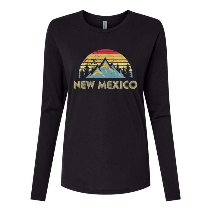 New Mexico Tee Retro Vintage Mountains Nature Hiking Shirt Womens Cotton Relaxed Long Sleeve T-Shirt