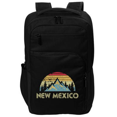 New Mexico Tee Retro Vintage Mountains Nature Hiking Shirt Impact Tech Backpack