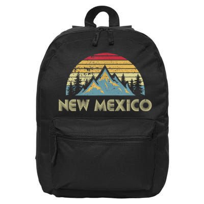 New Mexico Tee Retro Vintage Mountains Nature Hiking Shirt 16 in Basic Backpack