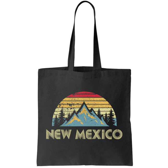 New Mexico Tee Retro Vintage Mountains Nature Hiking Shirt Tote Bag