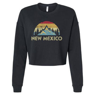 New Mexico Tee Retro Vintage Mountains Nature Hiking Shirt Cropped Pullover Crew