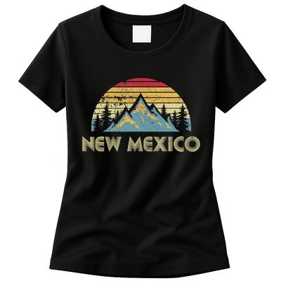 New Mexico Tee Retro Vintage Mountains Nature Hiking Shirt Womens T-Shirt
