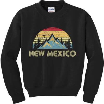 New Mexico Tee Retro Vintage Mountains Nature Hiking Shirt Kids Sweatshirt
