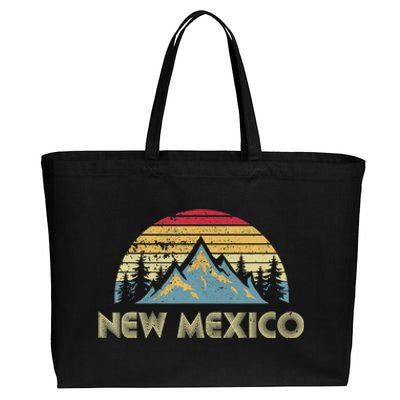 New Mexico Tee Retro Vintage Mountains Nature Hiking Shirt Cotton Canvas Jumbo Tote